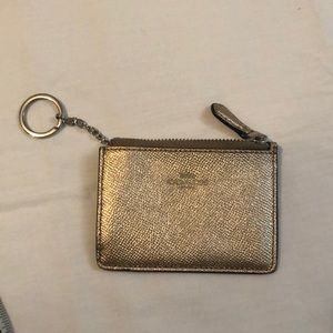 Coach key chain credit cards and coin wallet